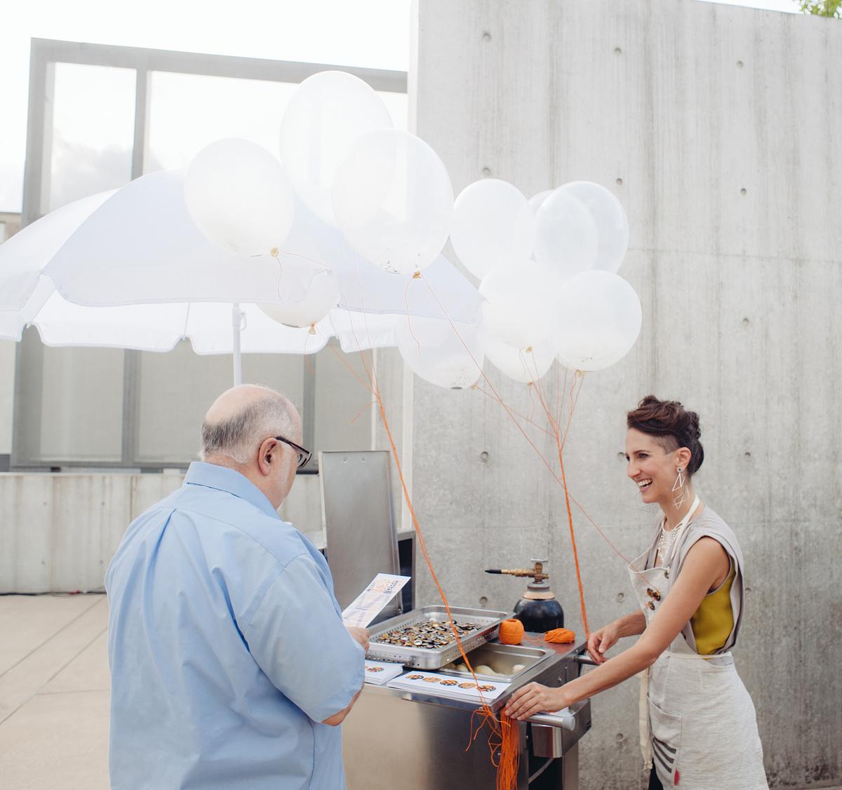 Milkweed Dispersal Balloons at the Pulitzer Arts Foundation