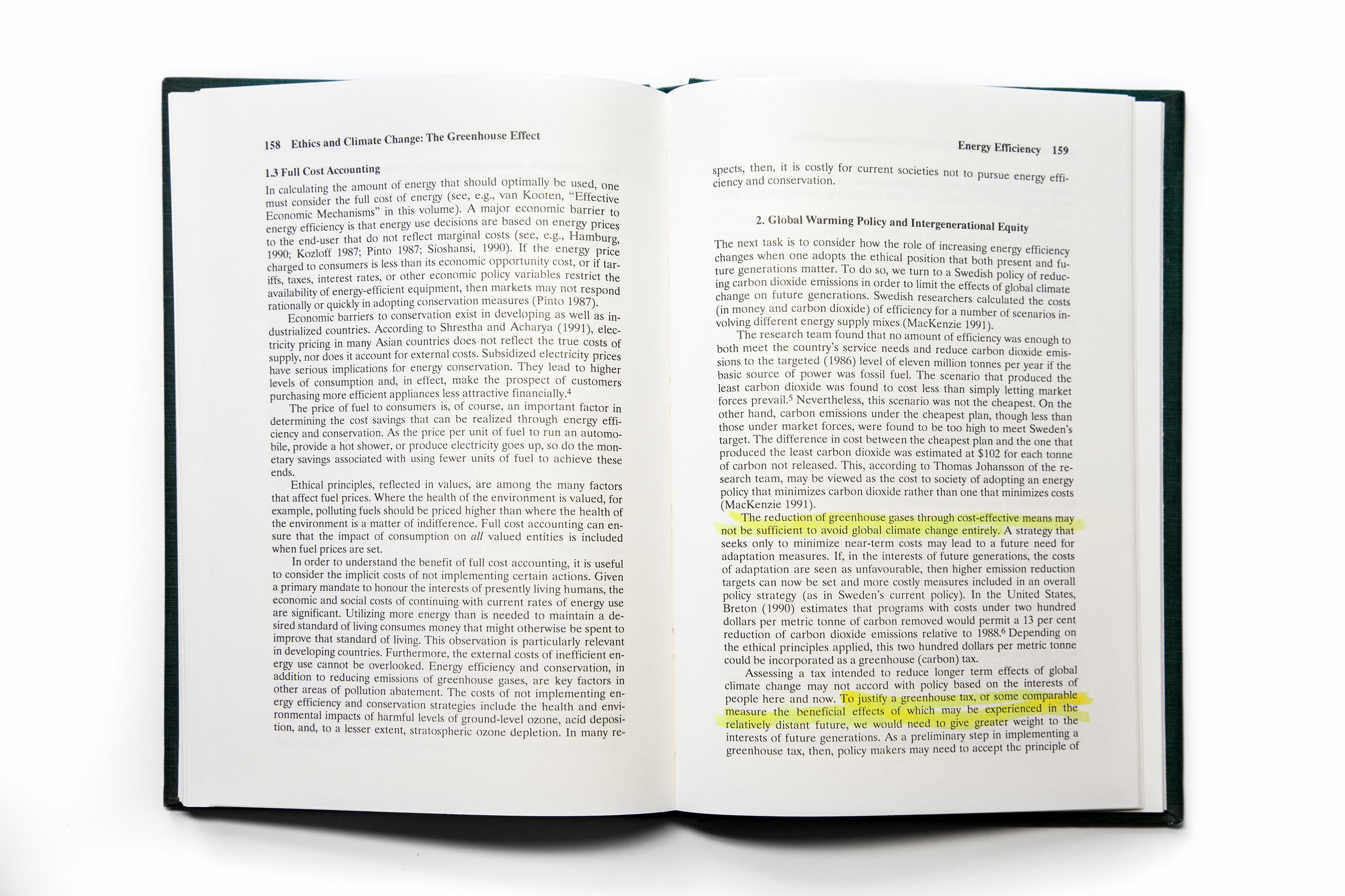 Ethics and Climate Change: The Greenhouse Effect, 1993