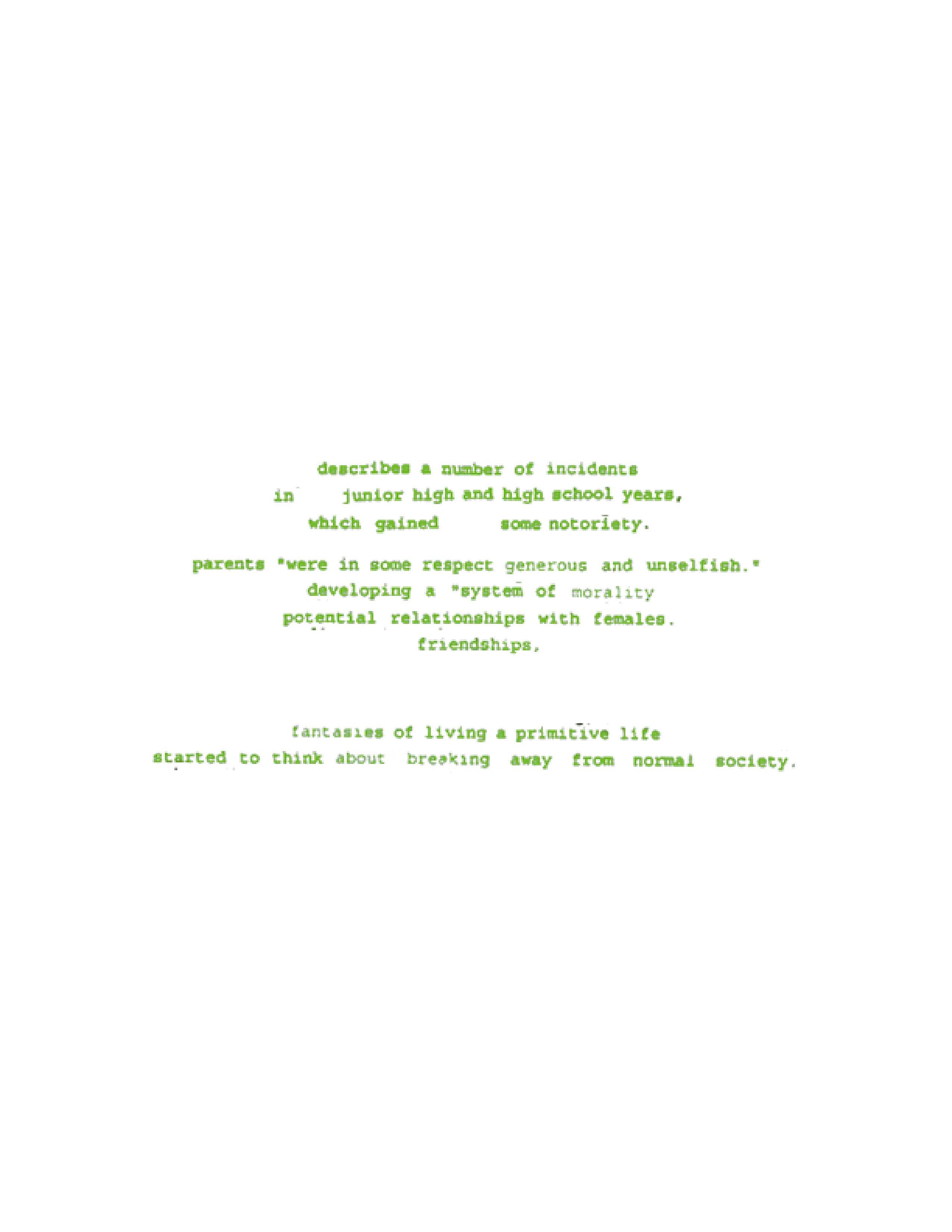 Evaluation (Chance Poem for TK)