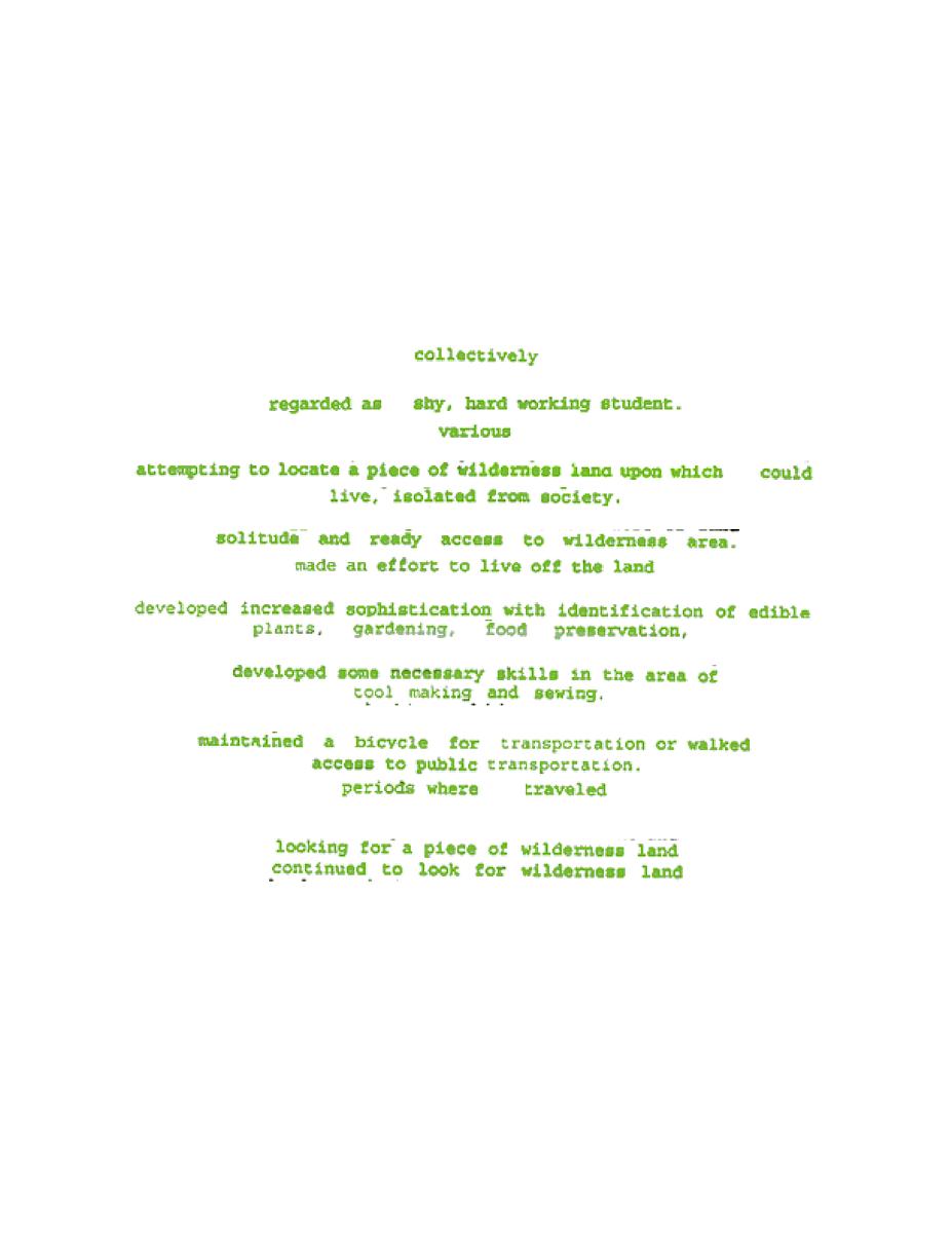 Evaluation (Chance Poem for TK)