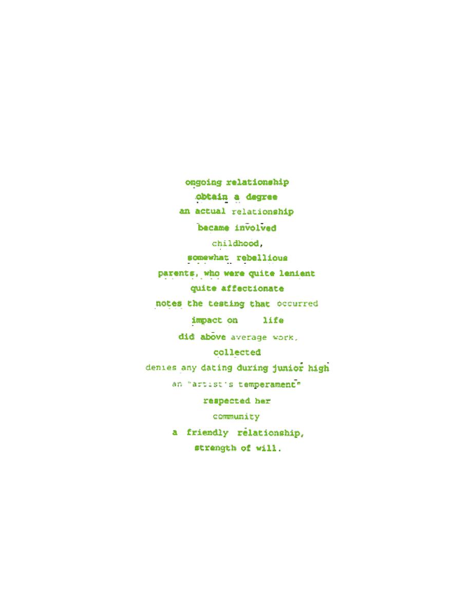 Evaluation (Chance Poem for TK)