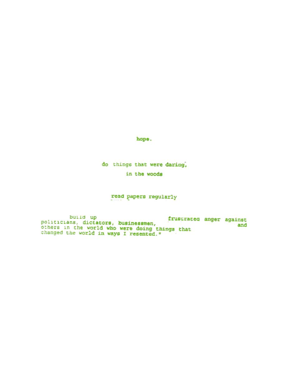 Evaluation (Chance Poem for TK)