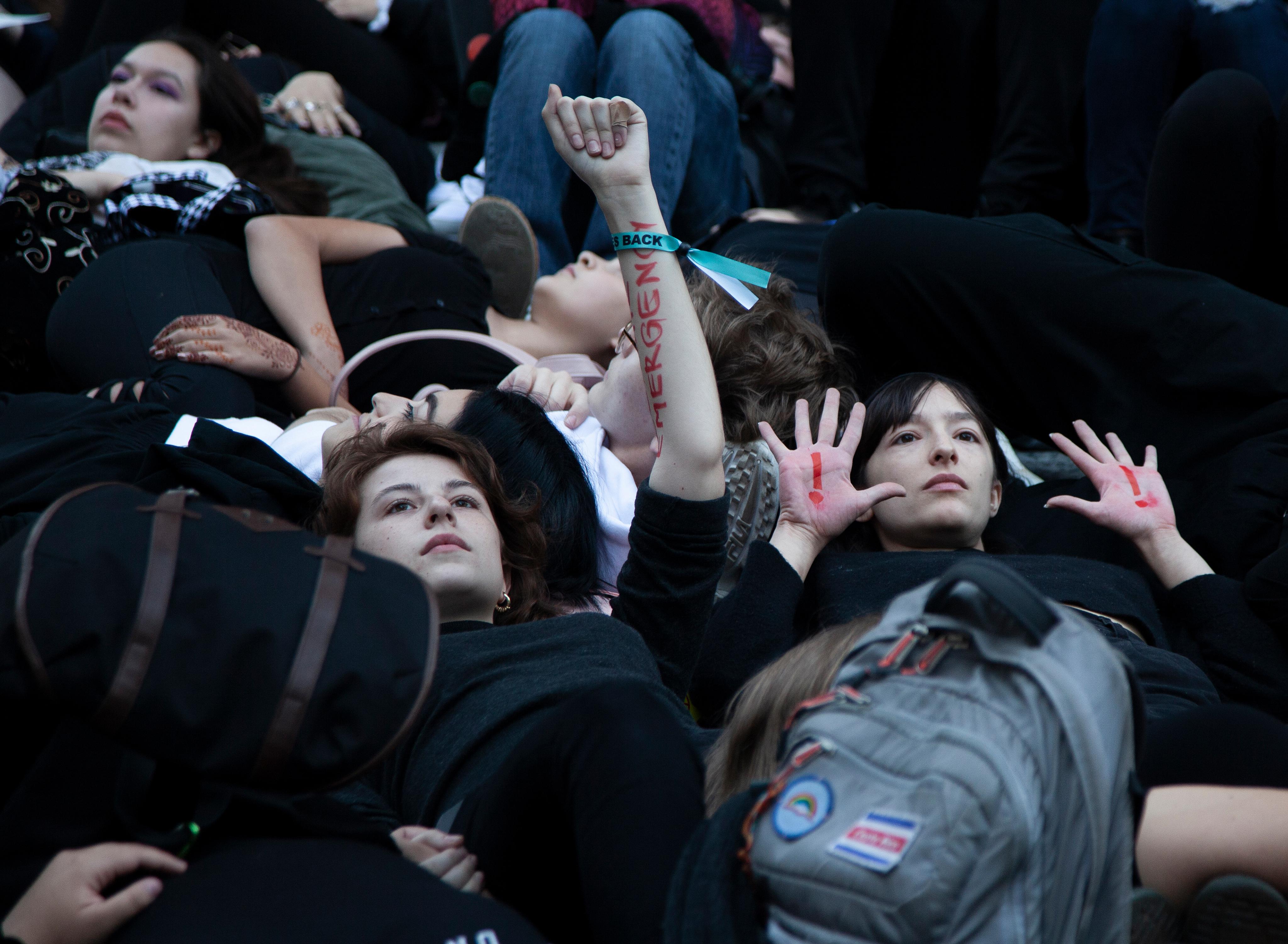 Oct 7th - Launch of the International Rebellion - Youth Climate Strikers Die-in